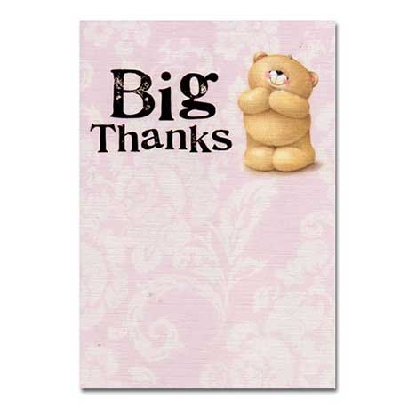 Big Thanks Forever Friends Card